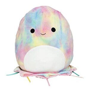 Squishmallows Official Kellytoy Plush 11 Inch Rainbow Tie Dye Jellyfish Janet
